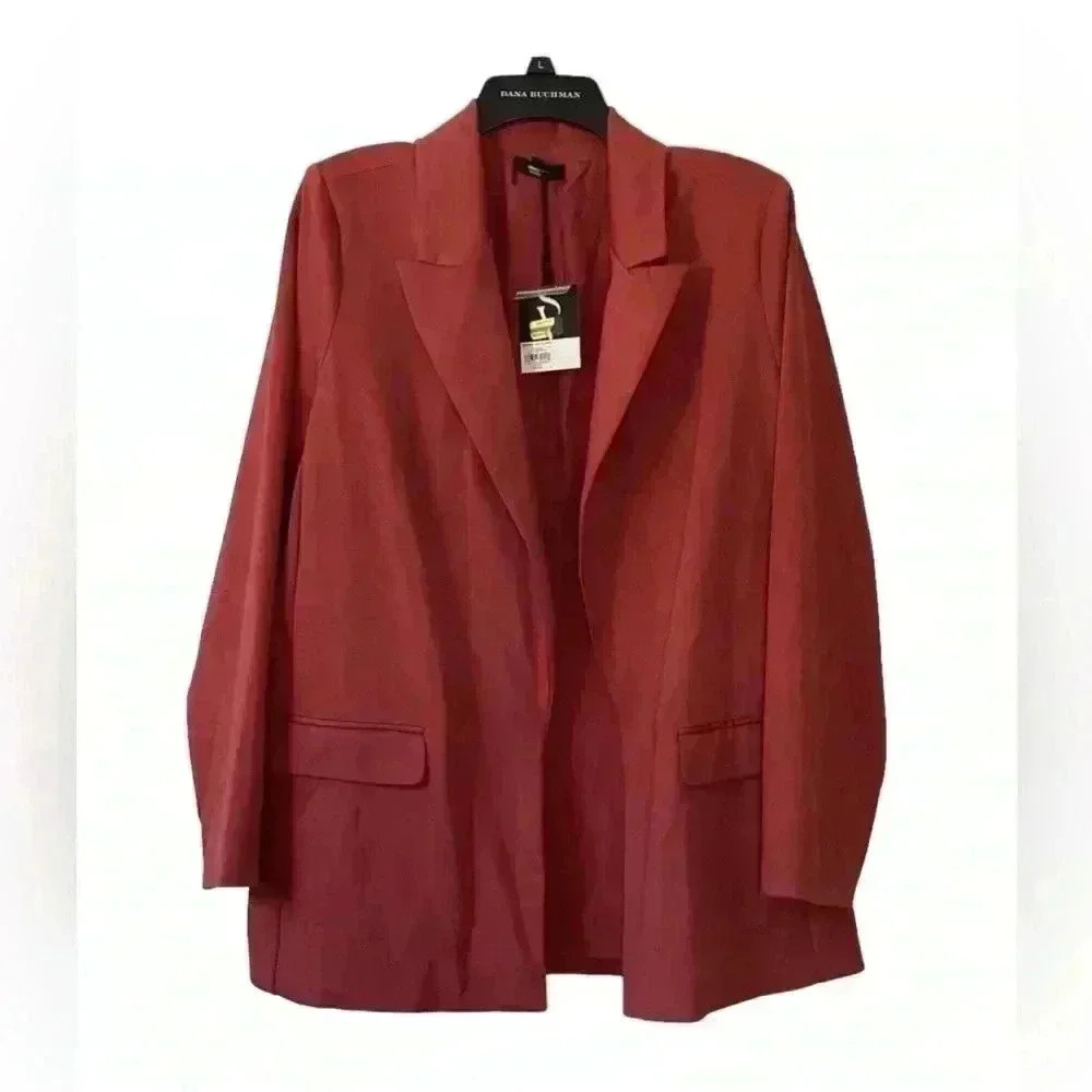 Nwt Simply Vera Raspberry Red Casual Blazer Jacket Size Xxl